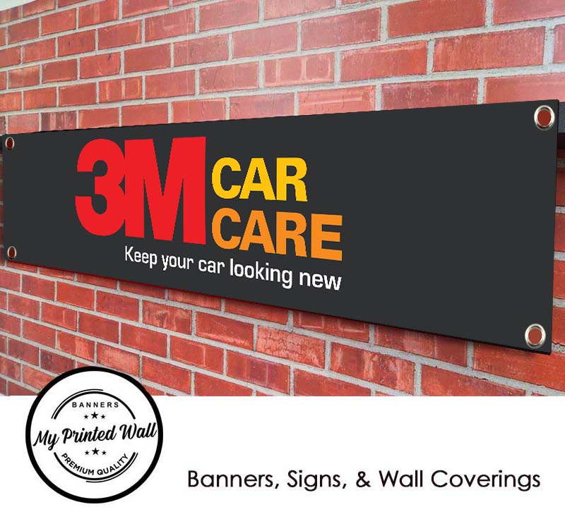 3M Car Care Logo Garage / Workshop PVC Banner