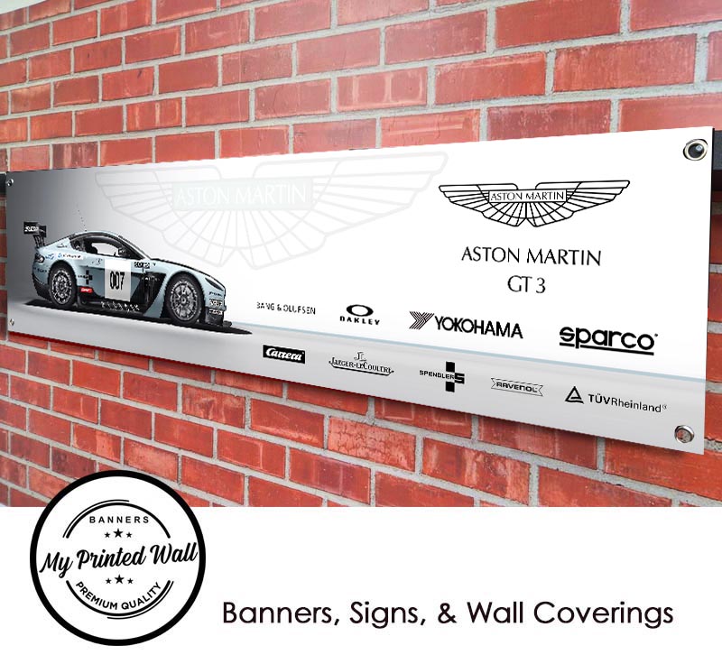 Aston Martin Vantage GT3 Team Garage PVC Banner