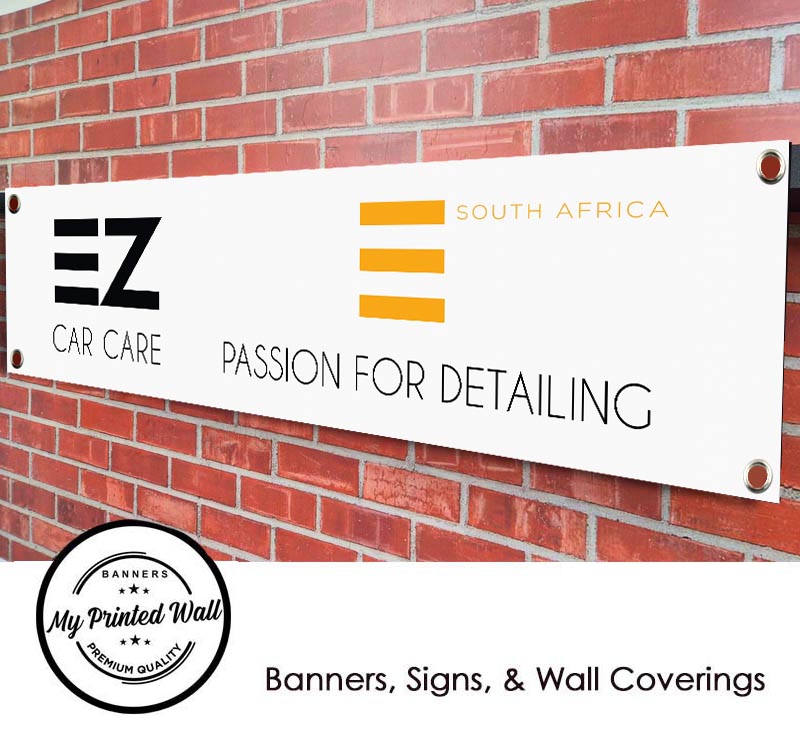 EZ Car Care Logo Garage / Workshop PVC Banner