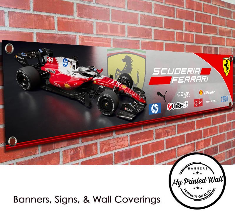 Ferarri 2026 F1 Team Garage PVC Banner Ferarri 2026 F1 Team Garage PVC Banner