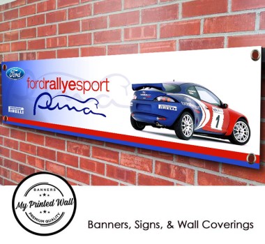 Ford Racing Puma Rally E Sport PVC Banner