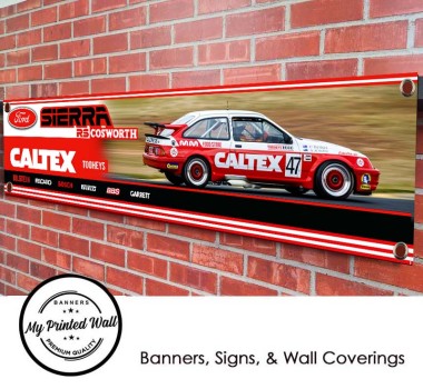 Ford Sierra RS Cosworth Caltex Touring Car PVC Banner