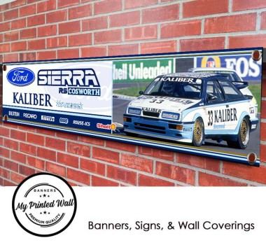 Ford Sierra RS Cosworth Kaliber Touring Car PVC Banner