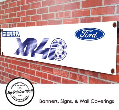 Ford XR4i Logo PVC Banner for Garage, Workshop etc