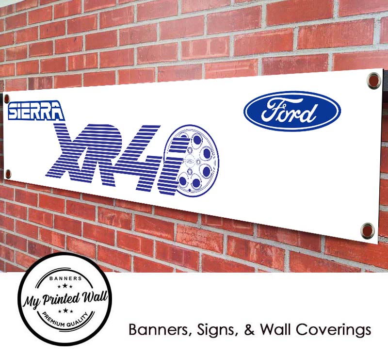 Ford XR4i Logo PVC Banner for Garage, Workshop etc