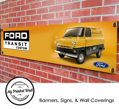 Ford Transit Custom Garage PVC Banner