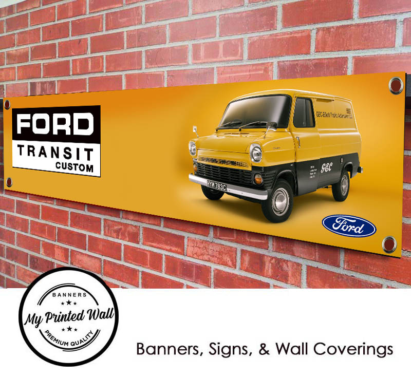 Ford Transit Custom Garage PVC Banner