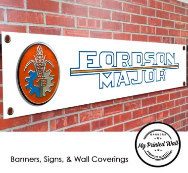 Fordson Major Logo PVC Banner for Garage, Workshop etc