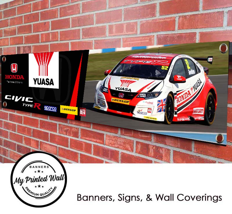 Honda Civic Type-R (FN2) YUASA Touring Car Banner