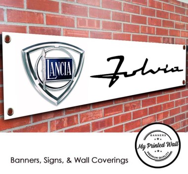 Lancia Fulvia Logo PVC Banner