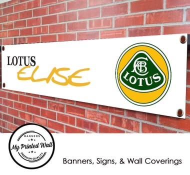 Lotus Elise S1 Logo PVC Banner