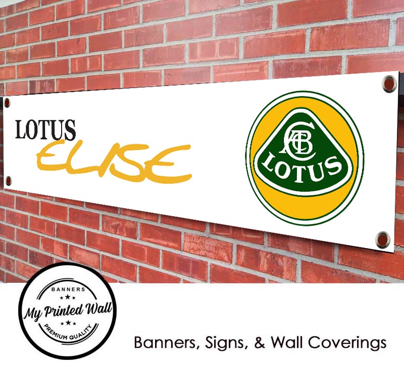 Lotus Elise S1 Logo PVC Banner
