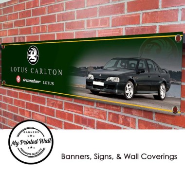 Lotus Carlton Garage PVC Banner