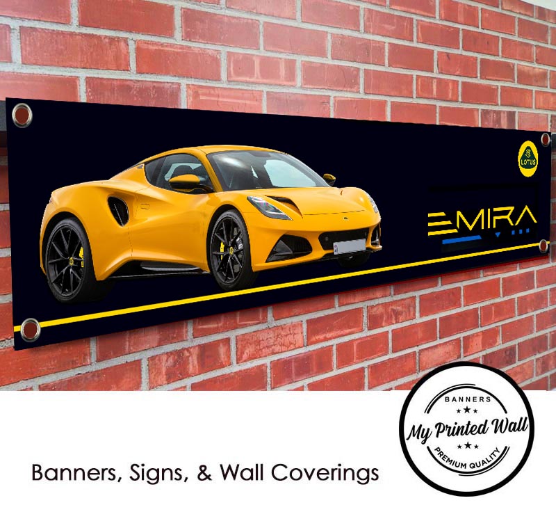 Lotus Emira PVC Banner Lotus Emira PVC Banner