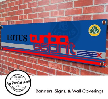 Lotus Esprit Turbo Essex PVC Banner