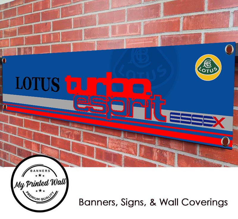 Lotus Esprit Turbo Essex PVC Banner