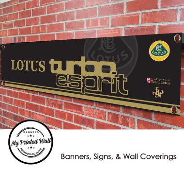 Lotus Esprit Turbo JPS PVC Banner
