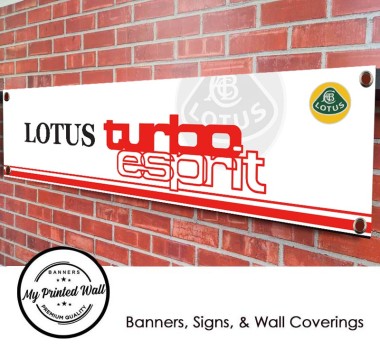 Lotus Esprit Turbo Logo PVC Banner