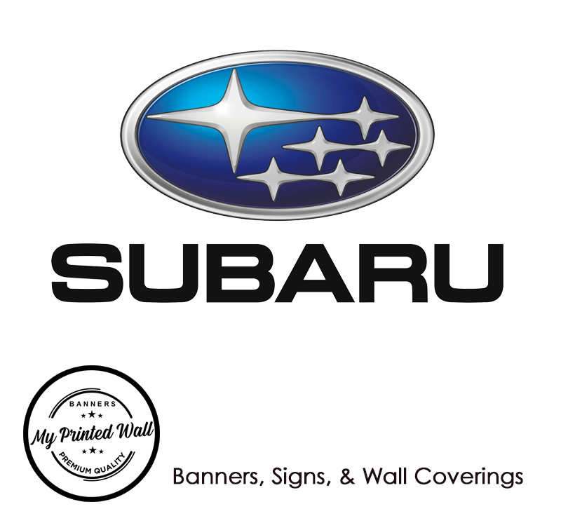 Subaru 555 Rally Car PVC Banner Subaru 555 Rally Car PVC Banner