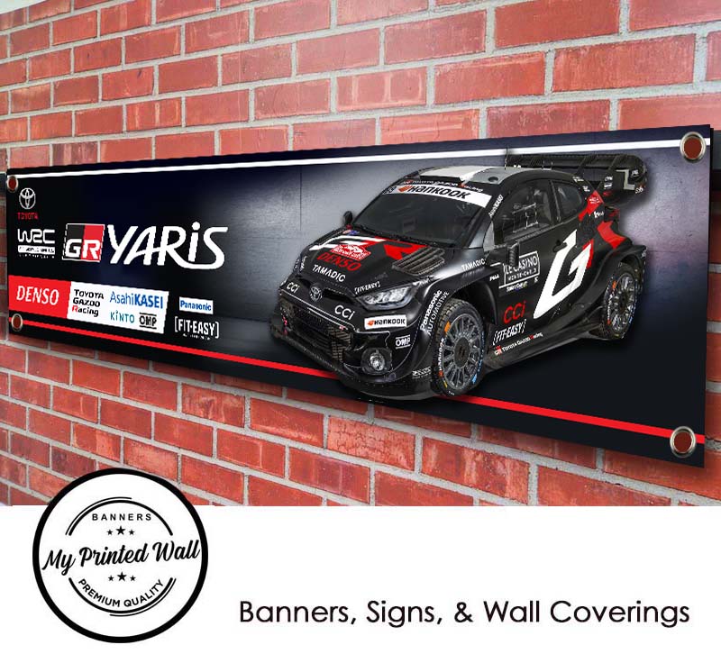 TOYOTA GAZOO RACING WORLD RALLY TEAM 2025 Garage PVC Banner TOYOTA GAZOO RACING WORLD RALLY TEAM 2025 Garage PVC Banner