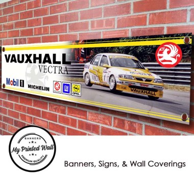 Vauxhall Vectra British Touring Car PVC Banner