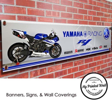 Yamaha Racing R1 Motorcycle PVC Banner 